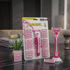 Premium Triple Blade Women's Razor With 25 Refills