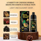 3-in-1 Black Hair Color Shampoo – Fast Herbal Hair Dye 500ml