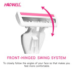 Premium Triple Blade Women's Razor With 10 Refills