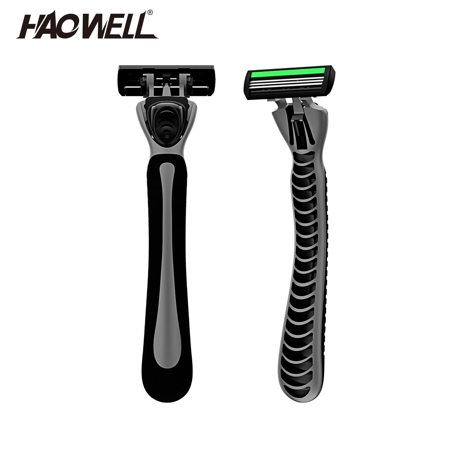 Triple Blade Razor Handle With Refills