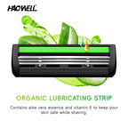 Triple Blade Razor Handle With Refills